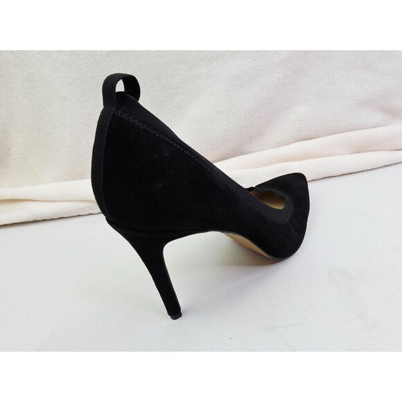 Vince Camuto Sz 10M Womens Black Suede Leather Harinta Slip On Pointed Toe Pumps - Picture 10 of 13